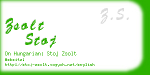 zsolt stoj business card